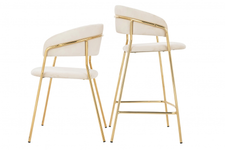 Scaun tapitat velur diverse culori Becci Premium, picioare aurii metal, KH121100121.61 - King [16]