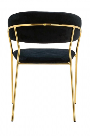 Scaun tapitat velur diverse culori Becci Premium, picioare aurii metal, KH121100121.61 - King [30]