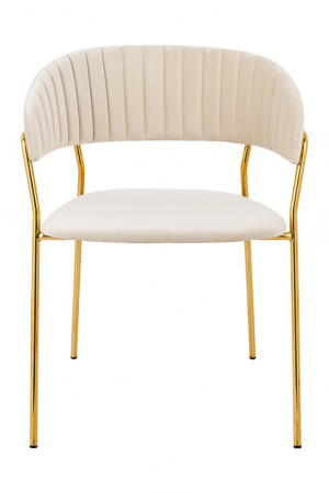 Scaun tapitat velur diverse culori Becci Premium, picioare aurii metal, KH121100121.61 - King [11]