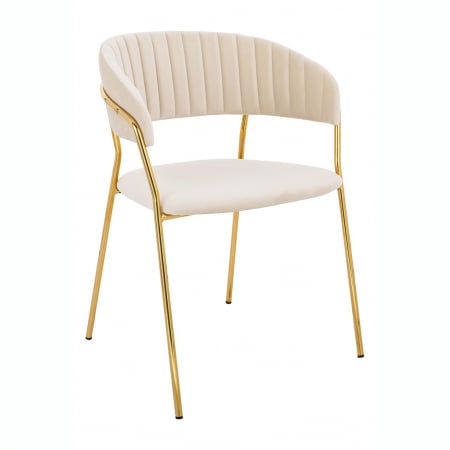 Scaune - Scaun tapitat velur diverse culori Becci Premium, picioare aurii metal, KH121100121.4 - King