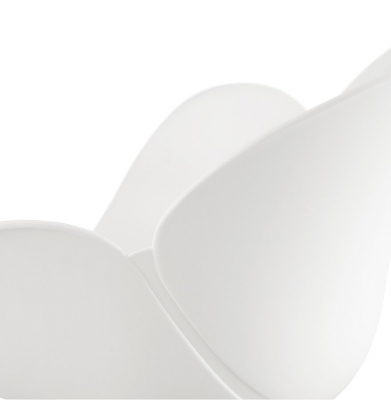 Scaun modern alb Testa premium, polipropilena / picioare subtiri otel crom, AC01410WH - Kokoon [8]