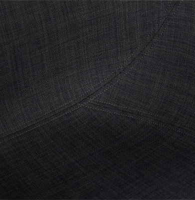 Scaun design living Texina premium material textil negru / otel crom, AC01430DG - Kokoon [5]