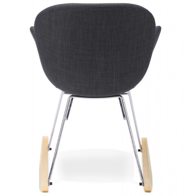 Scaun balansoar gri inchis tapitat Toggle, design modern premium, AC01400DG - Kokoon [3]