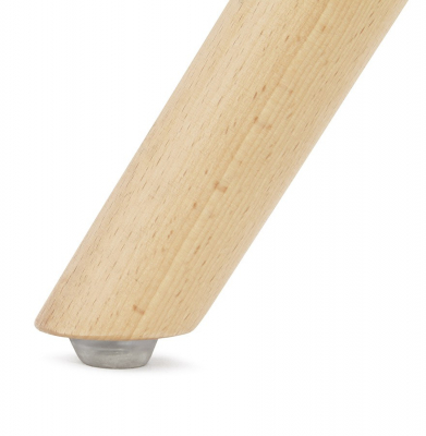 Scaun modern dining gri Tolik Premium stil scandinav, polipropilena / piele ecologica, picioare lemn masiv, CH01270GRGR - Kokoon [11]