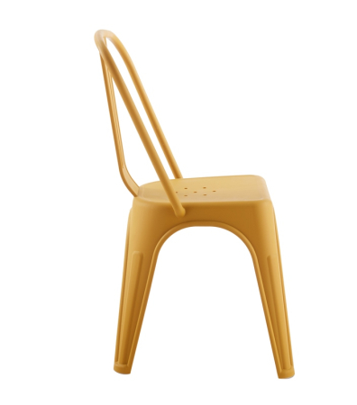 Scaun Tower Paris PP 46x50x86 cm, Plastic Durabil Galben Mat - King Home [2]
