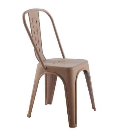 Scaun Tower Paris PP 46x50x86 cm, Polipropilenă Maro - King Home [4]