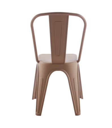 Scaun Tower Paris PP 46x50x86 cm, Polipropilenă Maro - King Home [1]