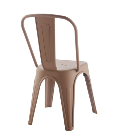 Scaun Tower Paris PP 46x50x86 cm, Polipropilenă Maro - King Home [2]
