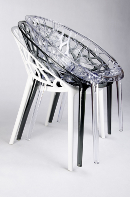 Scaun transparent design Lines Premium, policarbonat, 156-APC.CLEAR - King [6]