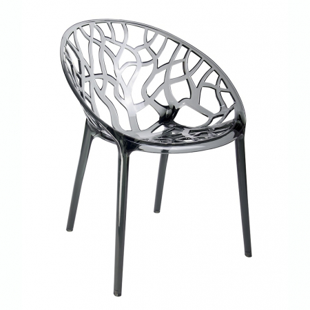 Scaun transparent design Lines Premium, policarbonat, 156-APC.CLEAR - King [11]