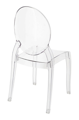 Scaun transparent Victoria, design modern stil victorian, policarbonat, PC502.CLEAR - King [2]