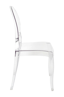 Scaun transparent Victoria, design modern stil victorian, policarbonat, PC502.CLEAR - King [1]