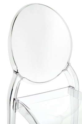 Scaun transparent Victoria, design modern stil victorian, policarbonat, PC502.CLEAR - King [5]