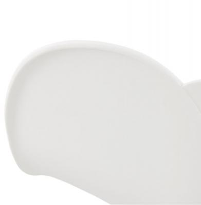 Scaun alb UMELA din polipropilena, picioare metal, AC01470WH - Kokoon [7]