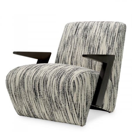 Produse -   Scaun Venosa radianță negru și alb 118434 EICHHOLTZ