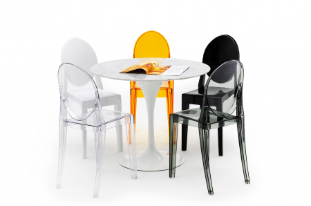 Scaun Victoria design modern stil victorian, diverse culori, policarbonat, 111-APC.CLEAR - King [16]