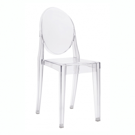 Scaun Victoria design modern stil victorian, diverse culori, policarbonat, 111-APC.CLEAR - King [0]