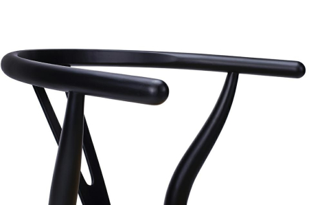 Scaun Wishbone 56x55x72 cm, Lemn de Fag Negru - King Home [7]