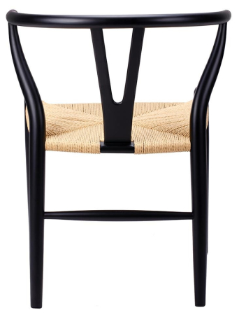 Scaun Wishbone 56x55x72 cm, Lemn de Fag Negru - King Home [6]