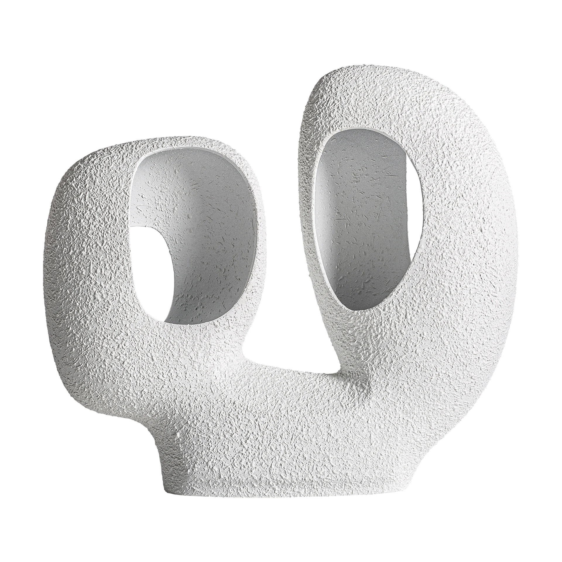 Produse - Sculptura Decorativa din Ceramica, Alb, 36x9x34 cm, Stil Art Deco - VicalHome 33651