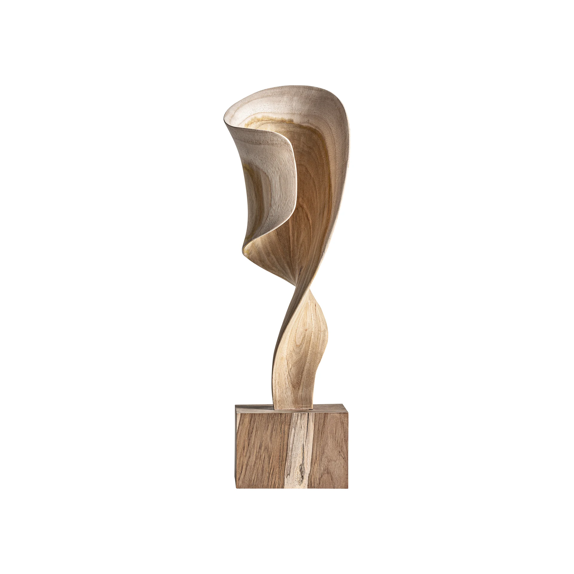 Sculptura Decorativa din Lemn de Tec, 17x17x52 cm, Stil Etnic - VicalHome 34281 [3]