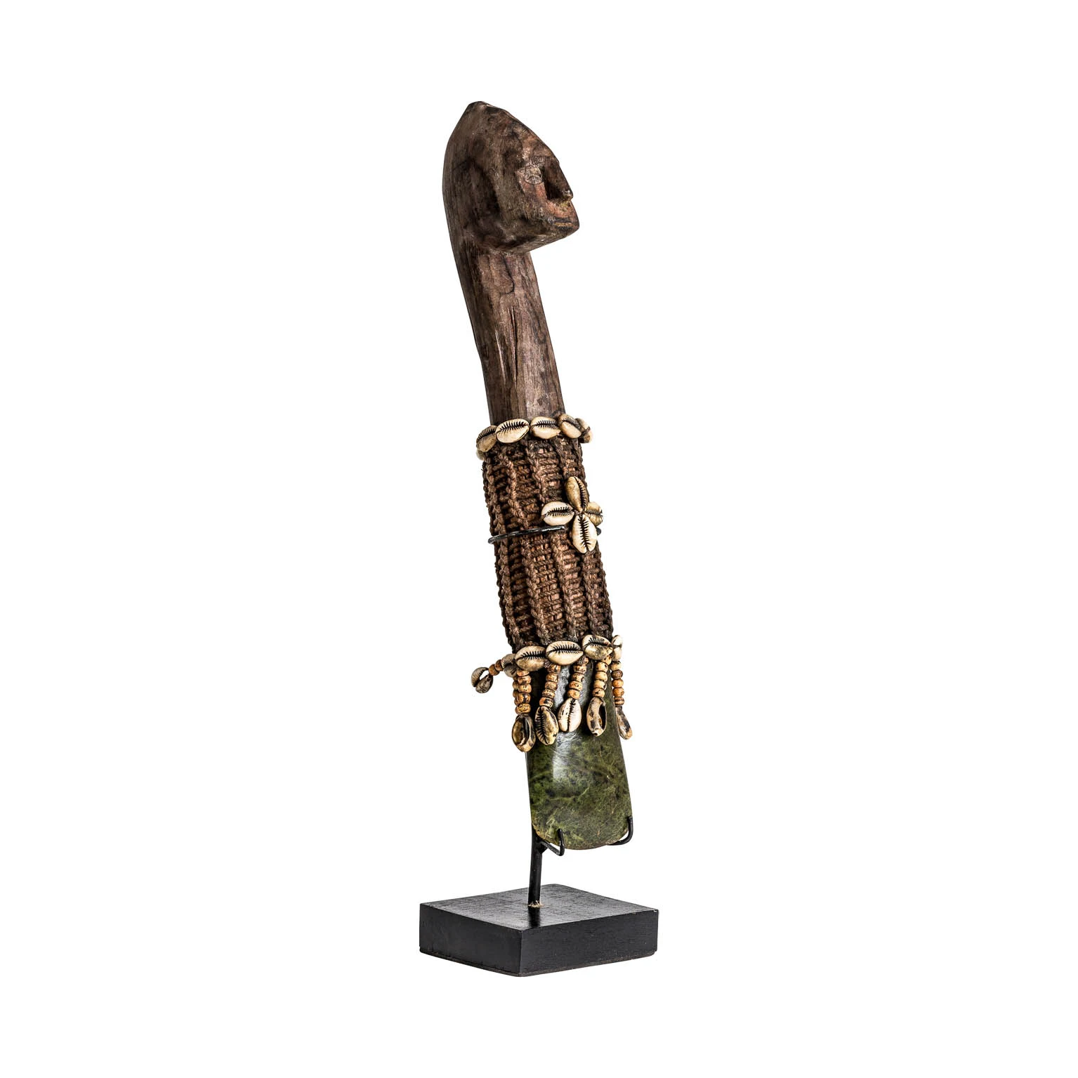 Sculptura Decorativa din Lemn Tropical, Ciocolatiu, 9x9x52 cm, Stil Etnic - VicalHome 26092 [6]
