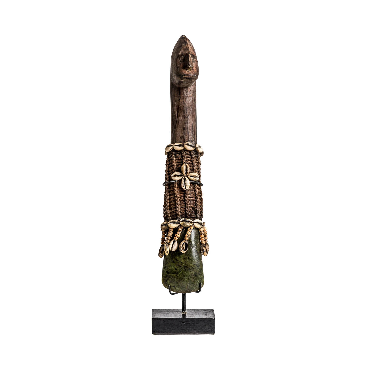 Sculptura Decorativa din Lemn Tropical, Ciocolatiu, 9x9x52 cm, Stil Etnic - VicalHome 26092 [0]
