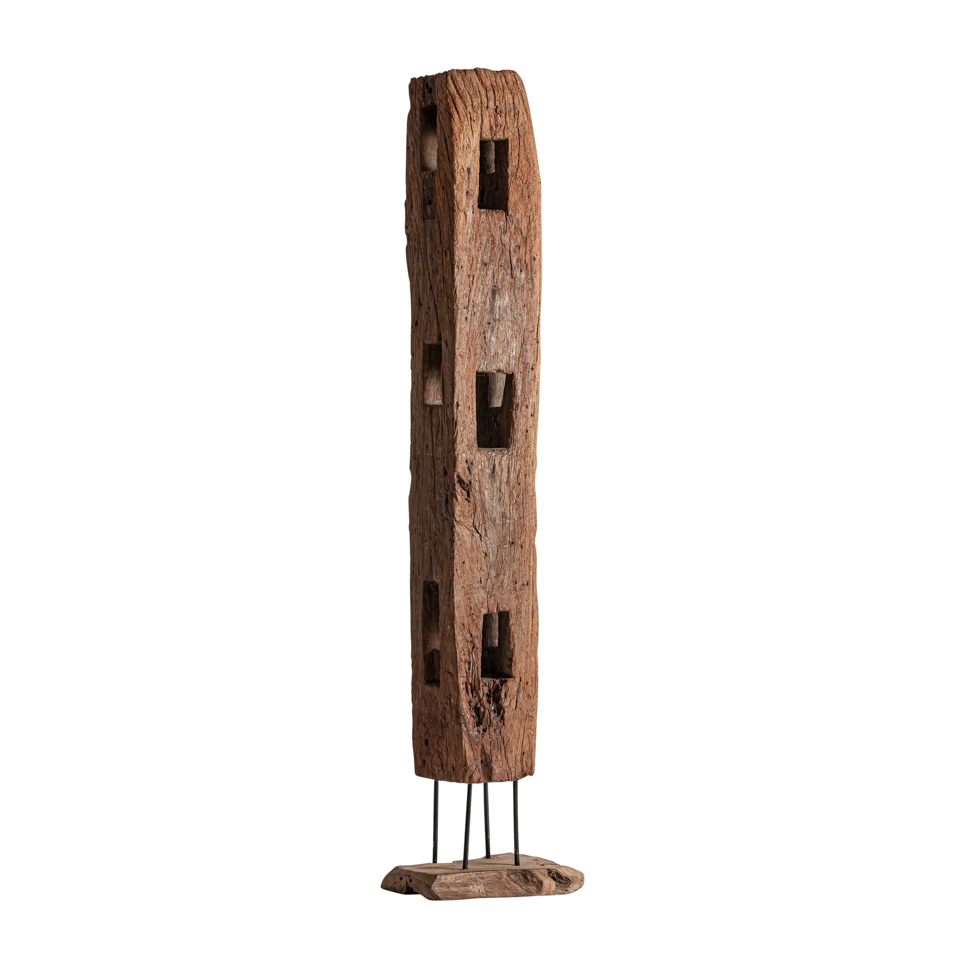 Sculpturi - Scultura de Podea 40x20x190 cm, Lemn Recuperat Maro - VicalHome VicalHome 38597