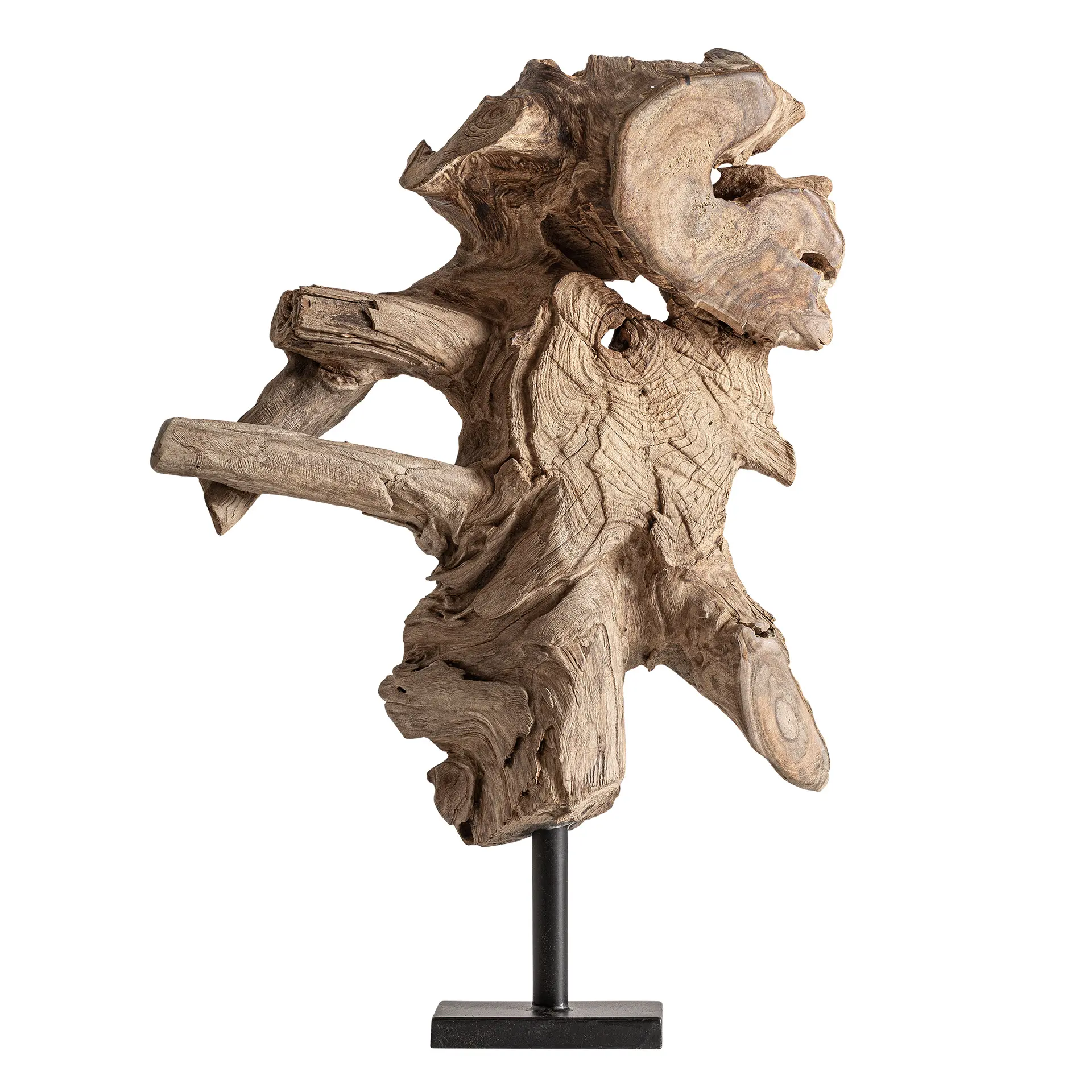 Sculpturi - Scultura de Podea 50x15x65 cm, Lemn de Tec Maro - VicalHome VicalHome 38587