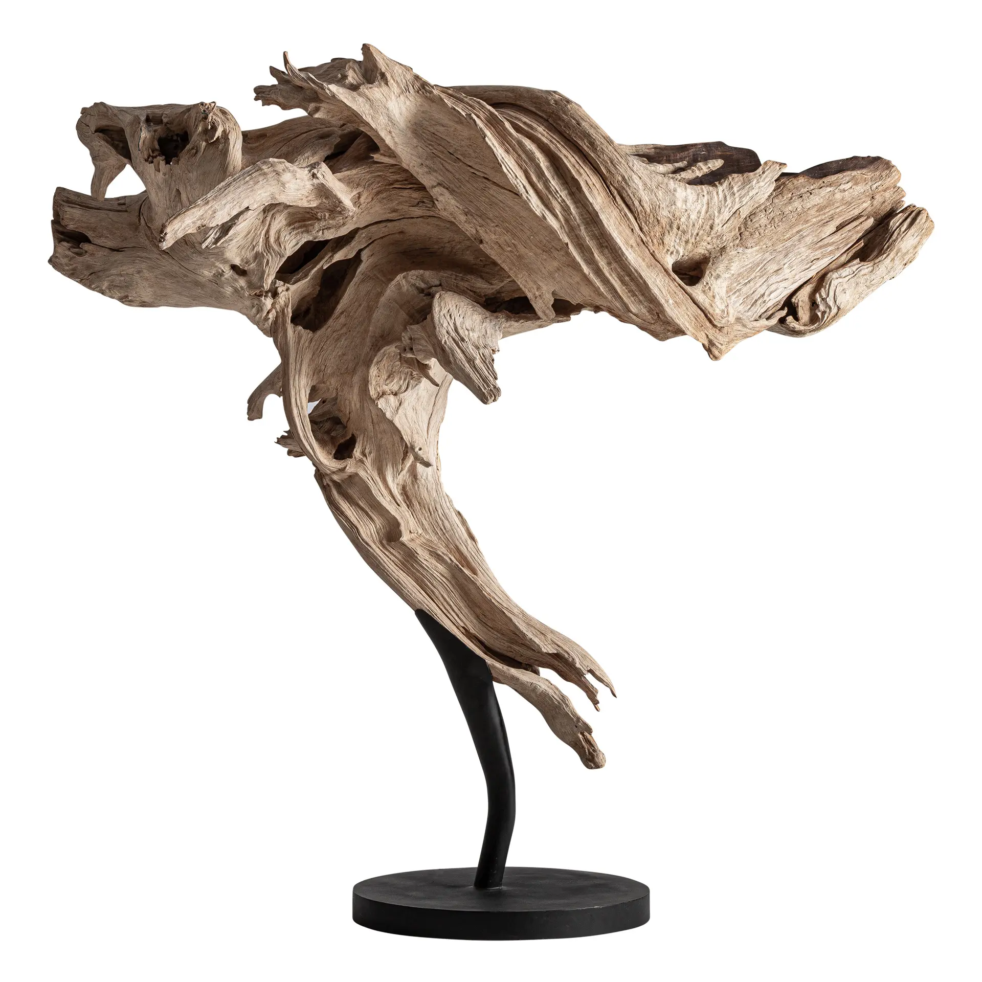 Produse - Scultura de Podea Lauzun 160x70x160 cm, Fier și Lemn de Suar Nisip - VicalHome VicalHome 38345