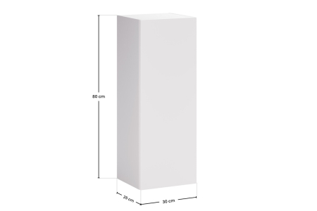 Semicoloană 1 ușă Aster White Alb mat ASTER WHITE 80-30-1D COMAD [4]