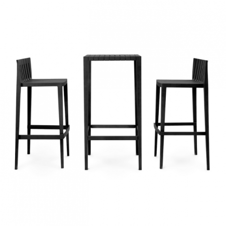 Set 1 masa bar+2 scaune Spritz h 97 cm, polipropilena, diverse culori, 56022 E - Vondom [1]