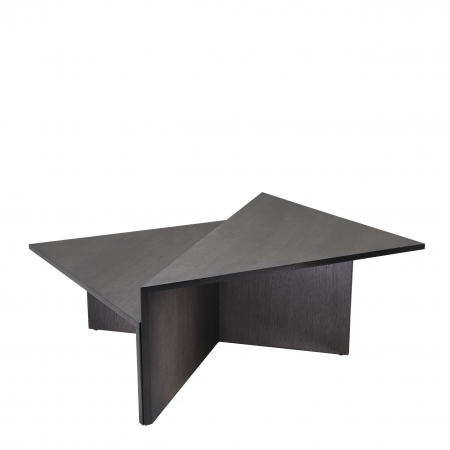 Masute de cafea - Set 2 masute cafea lux Fulham design contemporan, furnir natural stejar mocha | Eichholtz - 113800