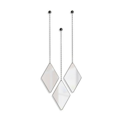 Set 3 oglinzi decorative moderne Zita in forma de romb, cadru metalic diverse culori, 358777-040 - King [14]