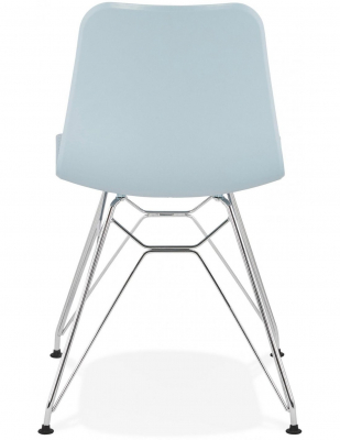 Scaun albastru de design Mikko picioare crom otel / polipropilena, CH02000BUCH - Kokoon [3]