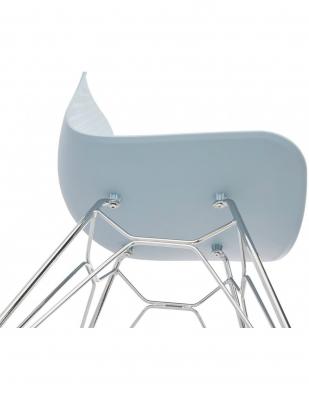 Scaun albastru de design Mikko picioare crom otel / polipropilena, CH02000BUCH - Kokoon [6]