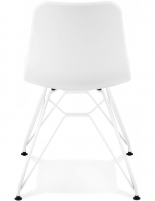 Scaun alb de design Mikko picioare albe otel / polipropilena, CH01740WHWH - Kokoon [3]