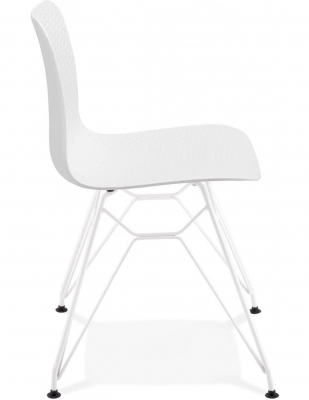 Scaun alb de design Mikko picioare albe otel / polipropilena, CH01740WHWH - Kokoon [2]