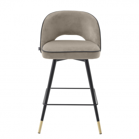   Scaun de bar Cliff din catifea gri savona set de 2 114324 EICHHOLTZ [18]