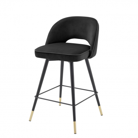   Scaun de bar Cliff din catifea gri savona set de 2 114324 EICHHOLTZ [23]