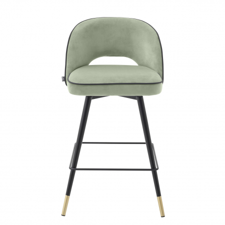   Scaun de bar Cliff din catifea gri savona set de 2 114324 EICHHOLTZ [14]