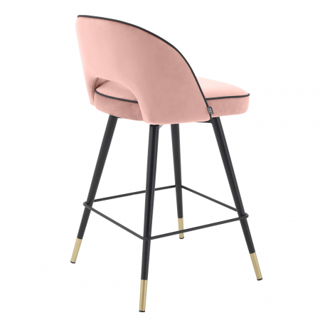   Scaun de bar Cliff din catifea gri savona set de 2 114324 EICHHOLTZ [6]