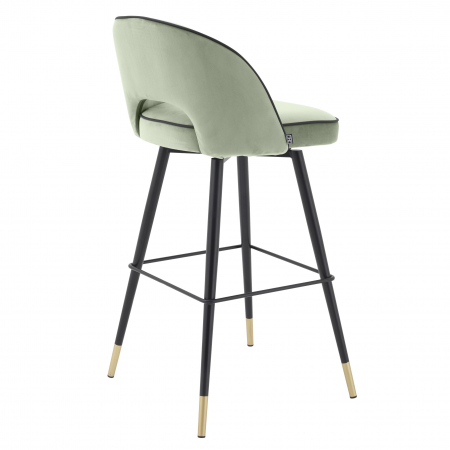   Scaun bar Cliff savona verde pistachiu catifea S/2 114314 EICHHOLTZ [1]