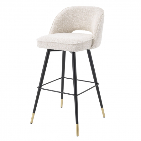   Scaun de bar Cliff bouclé crem set de 2 114648 EICHHOLTZ [2]