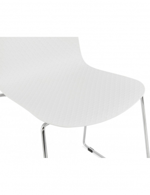 Scaun de design albe Arran picioare crom / polipropilena, CH01910WHCH - Kokoon [7]