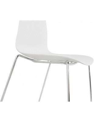 Scaun de design albe Arran picioare crom / polipropilena, CH01910WHCH - Kokoon [6]