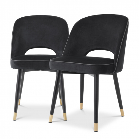   Scaun de dining Cliff din catifea greige savona set de 2 113523 EICHHOLTZ [5]