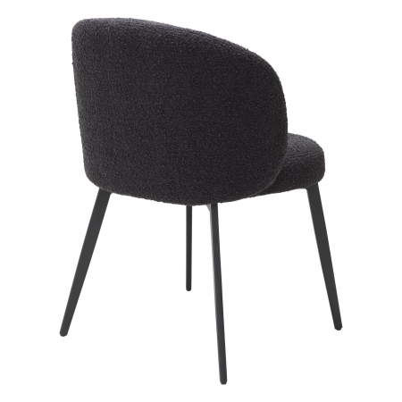   Scaun de dining Lloyd bouclé negru set de 2 115994 EICHHOLTZ [4]