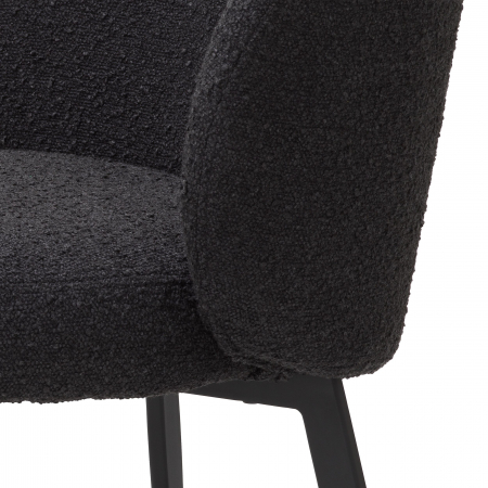   Scaun de dining Lloyd bouclé negru set de 2 115994 EICHHOLTZ [5]