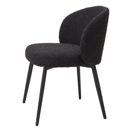   Scaun de dining Lloyd bouclé negru set de 2 115994 EICHHOLTZ [3]